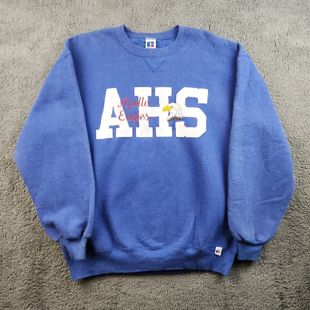 Vintage Russell Athletic 90's Sweatshirt Men's XL Kentucky AHS Apollo Eagles USA